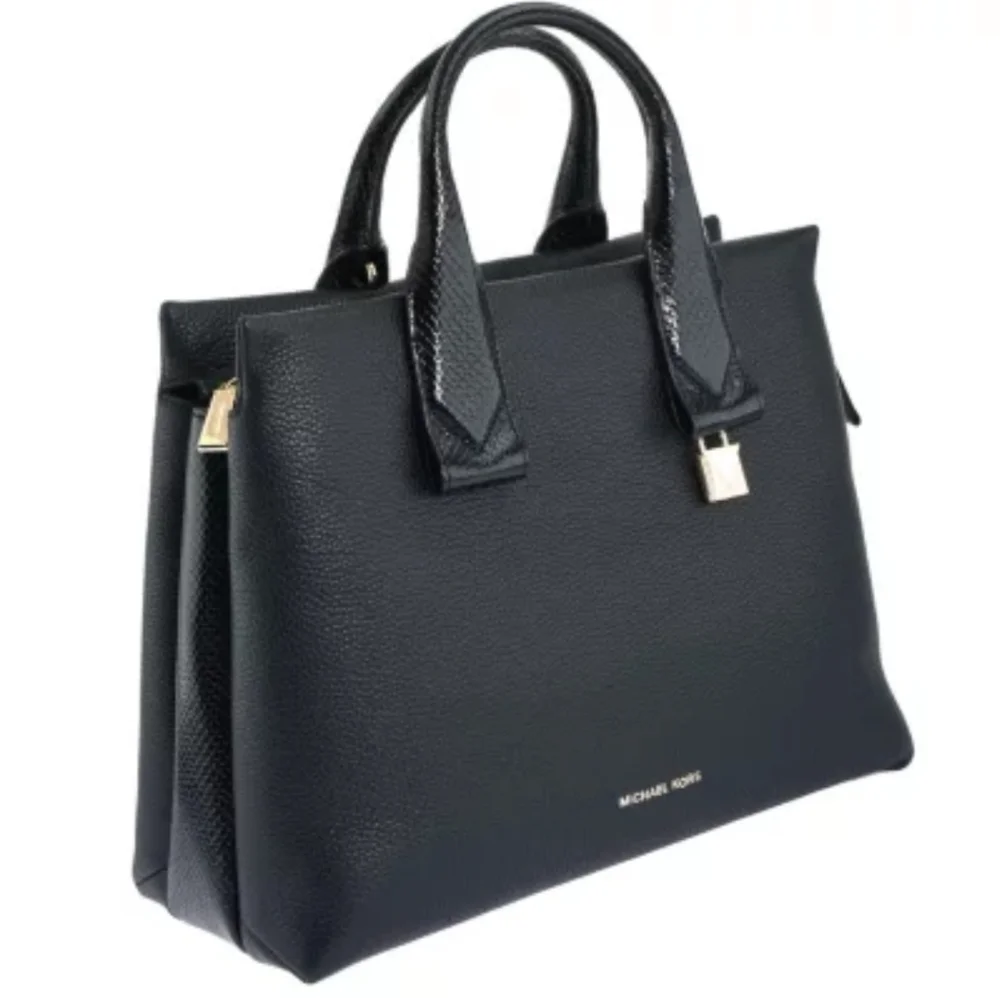 Michael Kors Rollins Large Pebbled Leather Satchel